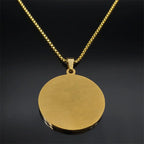 Necklace with Arabic Allah Muslim Islamic amulet pendant 