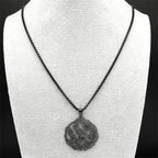 Necklace with Tree Pendant with Bird black