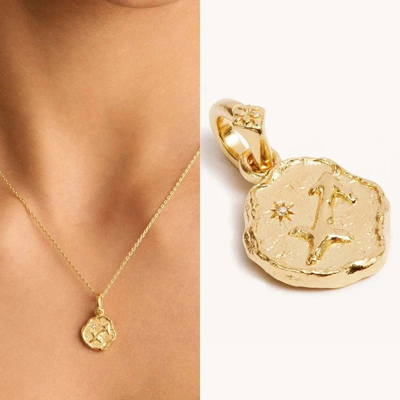 Astrology Zodiac Sign Pendant Necklace