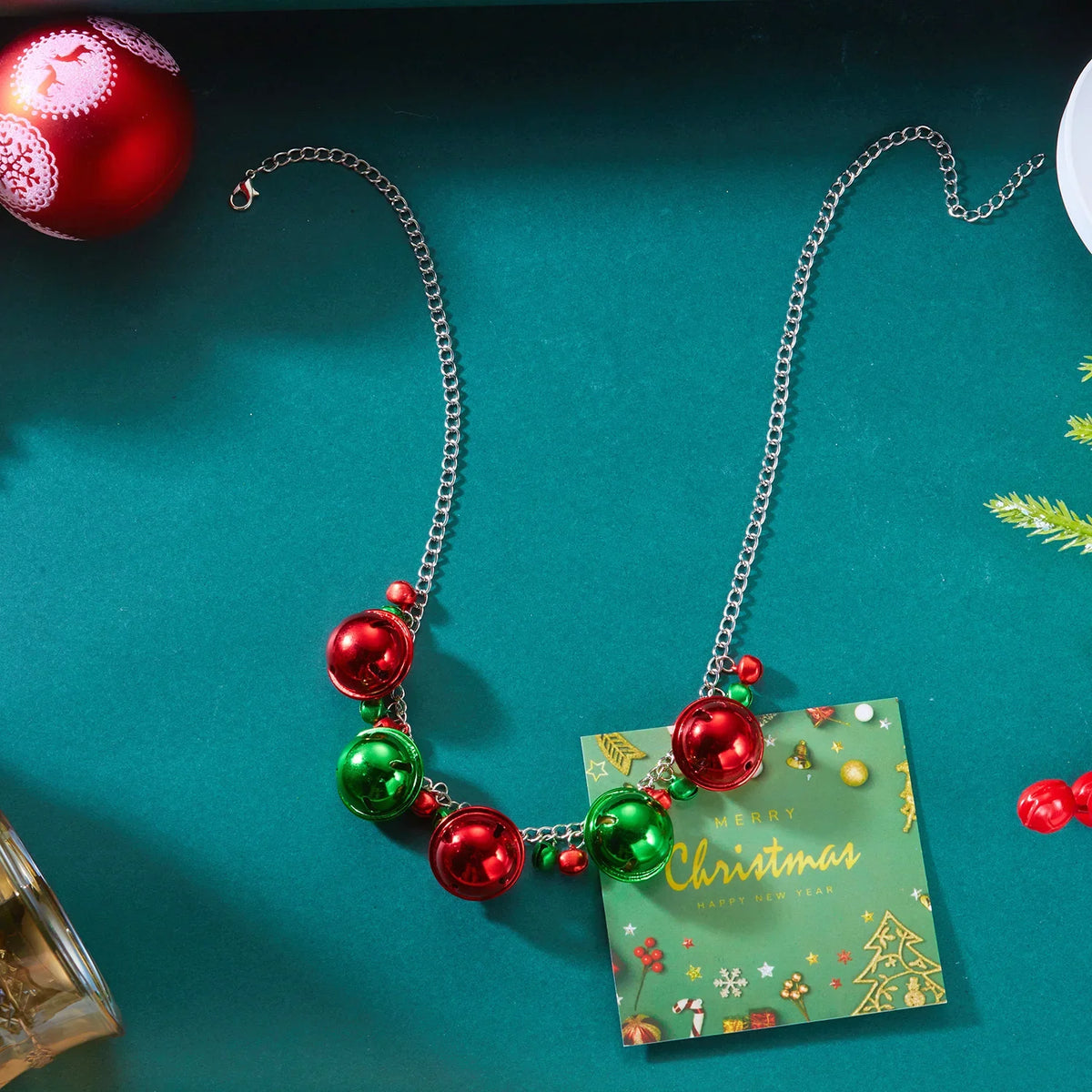 Necklace with Christmas Ball Pendant