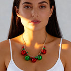 Necklace with Christmas Ball Pendant