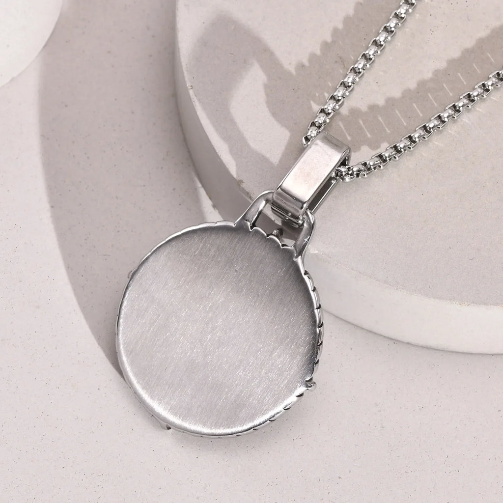 Compass Rose Pendant Necklace for Men