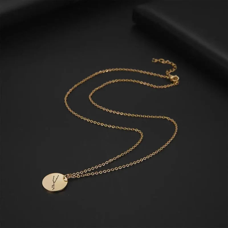 Necklace with Constellation Zodiac Sign Pendant