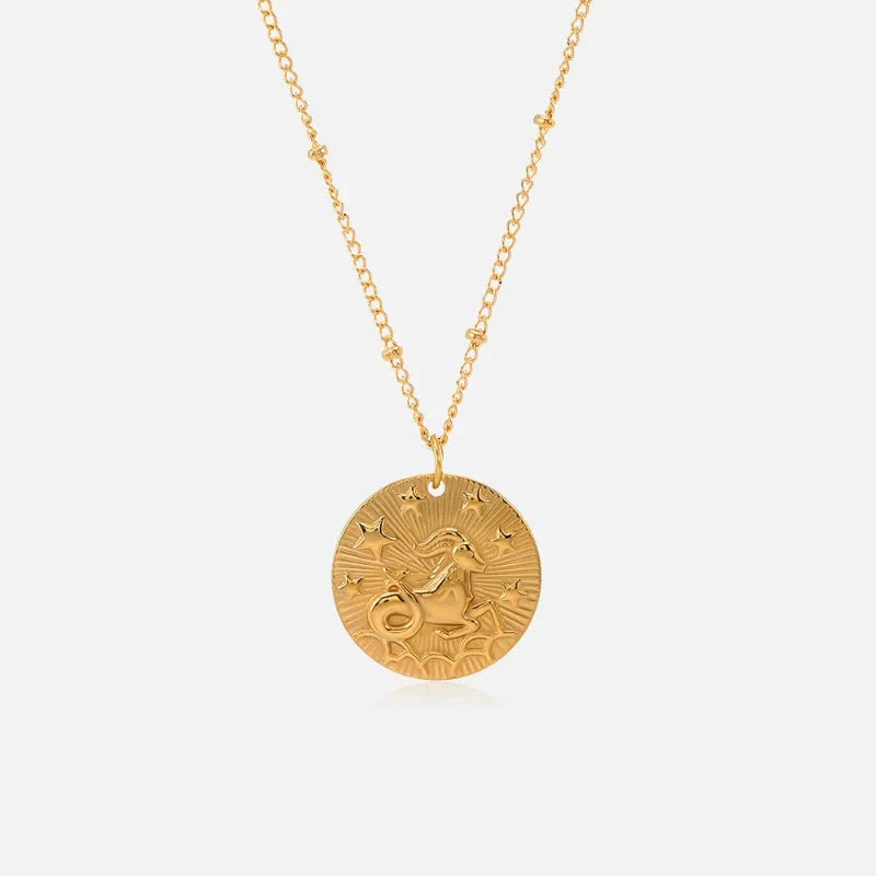 Necklace with Constellation Zodiac Sign Pendant