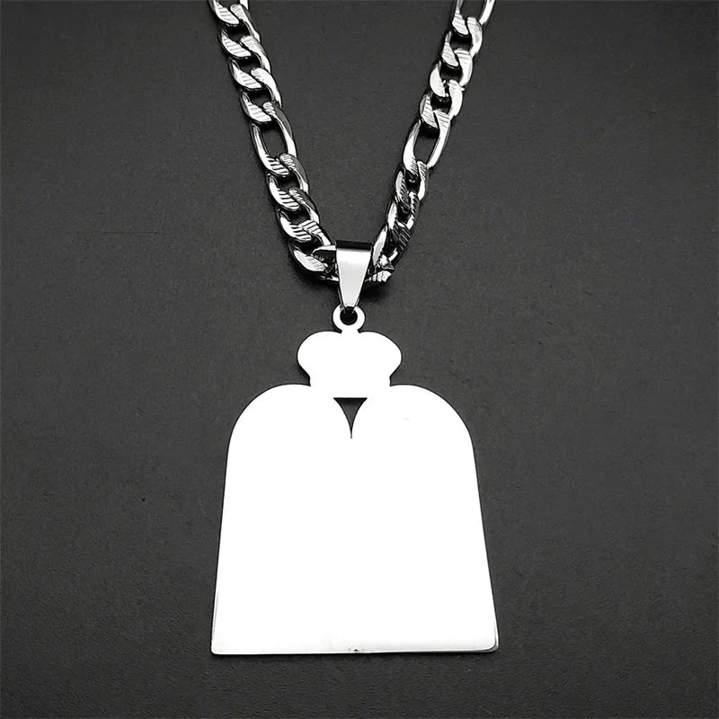 Necklace with Jewish prayer pendant, the 10 Commandments of the Torah