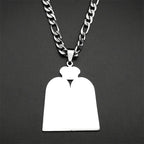 Necklace with Jewish prayer pendant, the 10 Commandments of the Torah