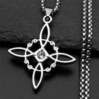 Necklace with Witch’s Knot Protection Pendant