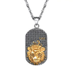 Necklace with an Astrological Zodiac Sign-Style Pendant