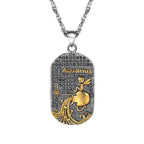 Necklace with an Astrological Zodiac Sign-Style Pendant
