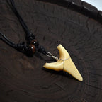 Tribal-Style Shark Tooth Pendant Necklace
