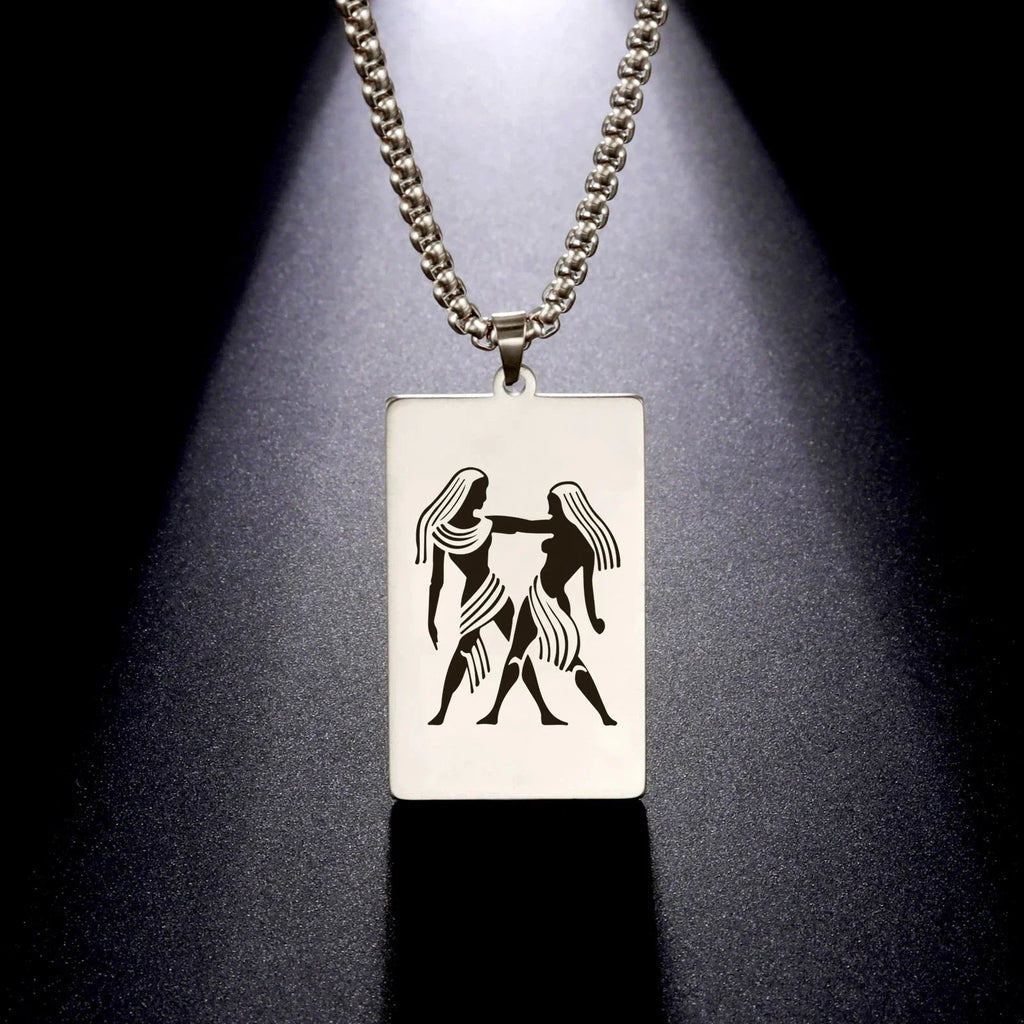 Elegant Zodiac Sign Astrology Pendant Necklace