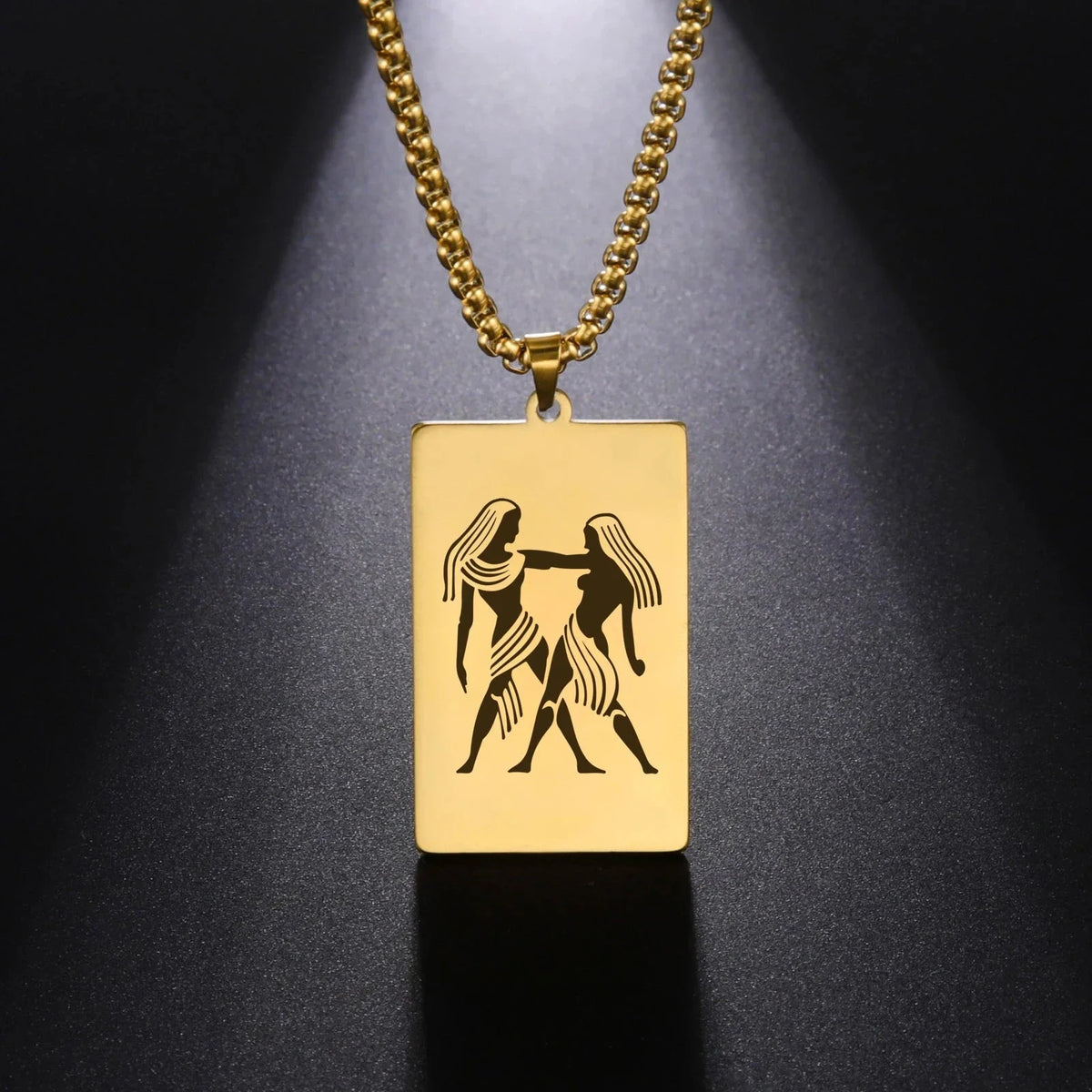 Elegant Zodiac Sign Astrology Pendant Necklace