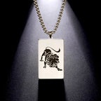 Elegant Zodiac Sign Astrology Pendant Necklace