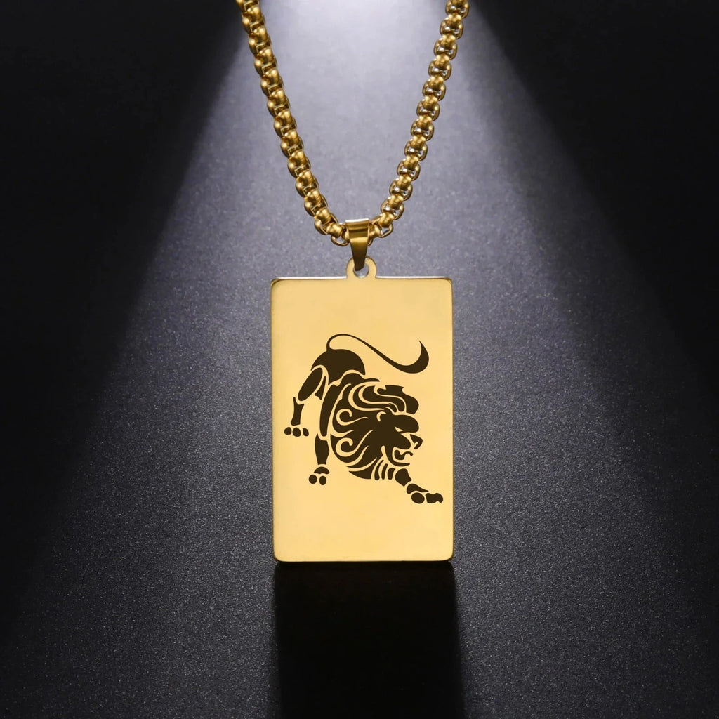 Elegant Zodiac Sign Astrology Pendant Necklace