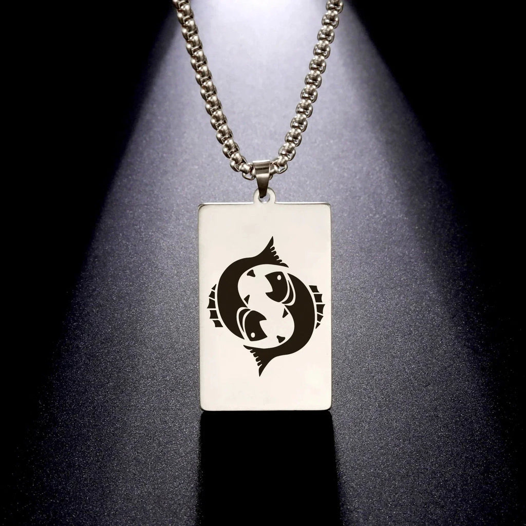 Elegant Zodiac Sign Astrology Pendant Necklace