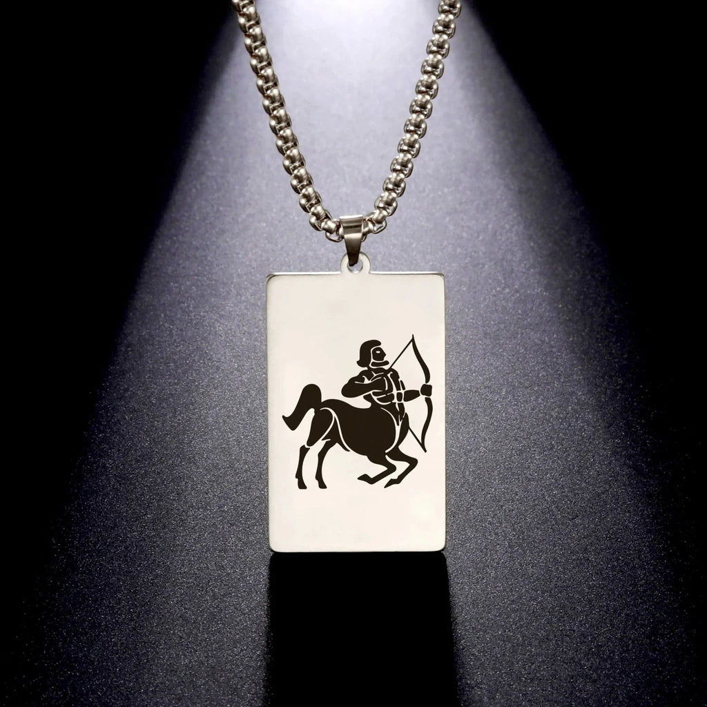 Elegant Zodiac Sign Astrology Pendant Necklace