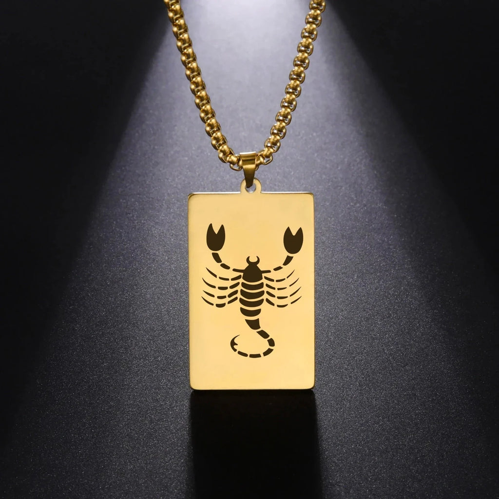 Elegant Zodiac Sign Astrology Pendant Necklace
