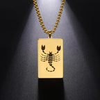 Elegant Zodiac Sign Astrology Pendant Necklace
