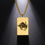 Elegant Zodiac Sign Astrology Pendant Necklace