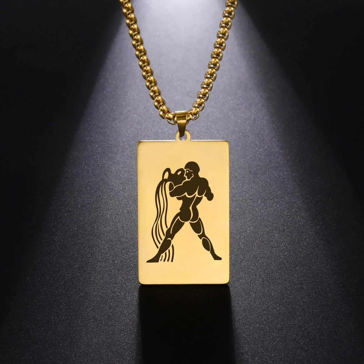 Elegant Zodiac Sign Astrology Pendant Necklace