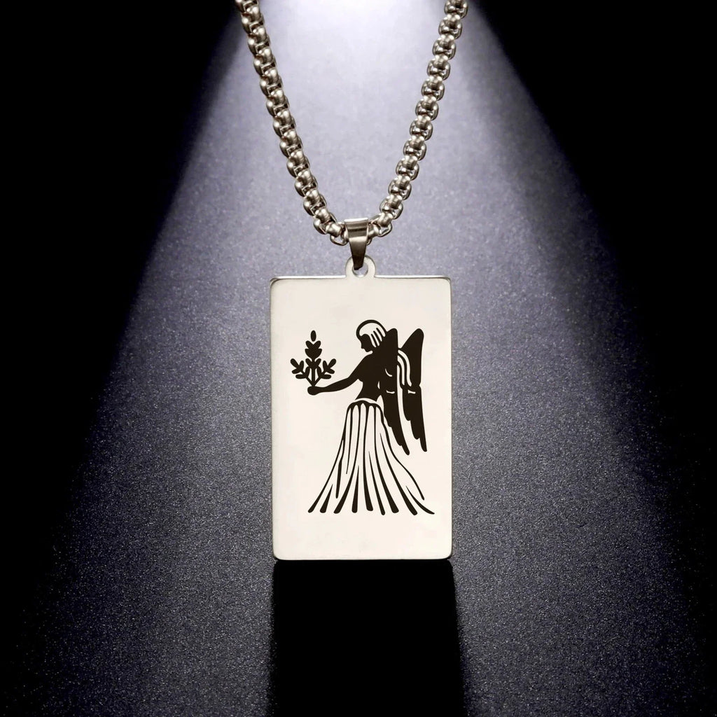 Elegant Zodiac Sign Astrology Pendant Necklace