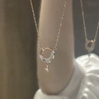 Necklace with Moonstone and Stars Pendant 2