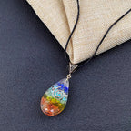 Necklace with 7 Chakra Stone Pendant