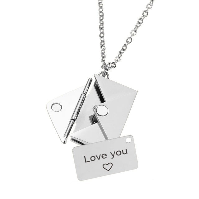 Envelope Pendant Necklace