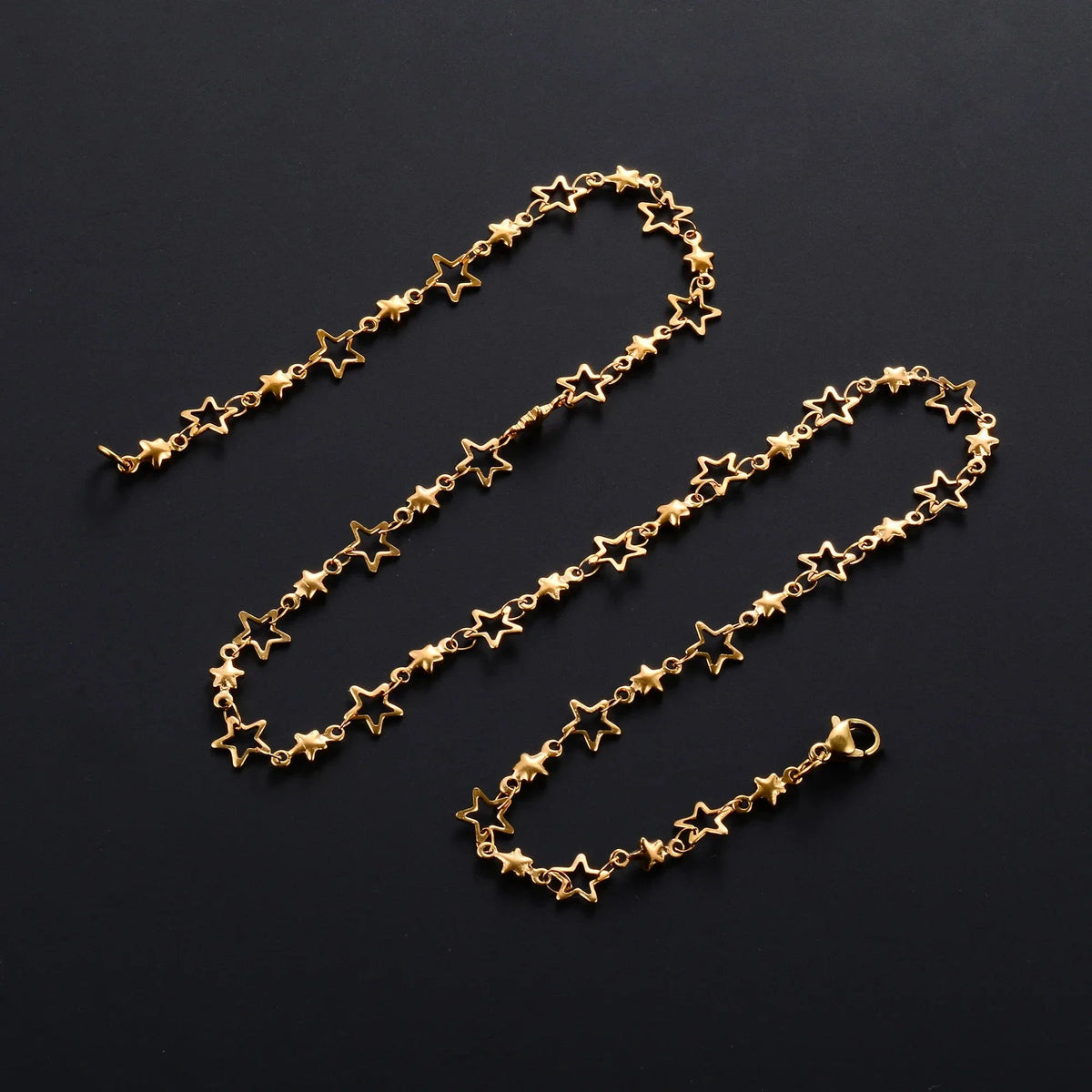 Astrology Star Pendant Necklace for Men or Women in gold