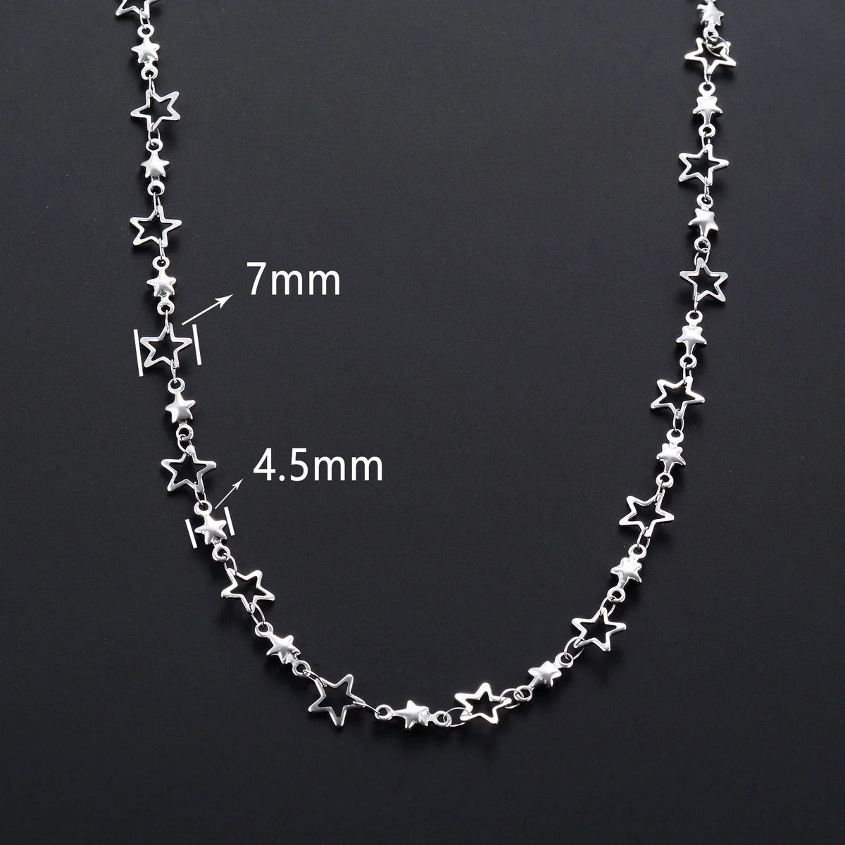 Astrology Star Pendant Necklace for Men or Women in silver