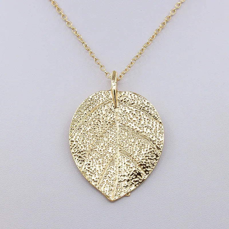 Autumn Leaf Pendant Necklace