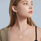 Custom necklace with initial pendant