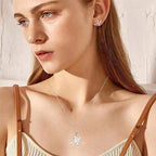 Custom necklace with initial pendant m