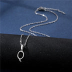 Custom necklace with initial pendant q