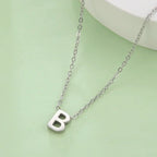 Necklace with initial pendant - letter