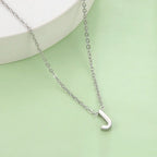 Necklace with initial pendant - letter