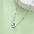 Necklace with initial pendant - letter