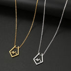 Mountain Pendant Necklace in Silver