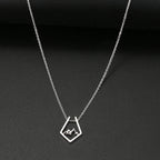 Mountain Pendant Necklace in Silver