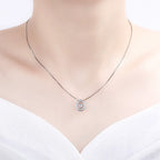 Anti-Stress Rotating Zircon Pendant Necklace
