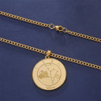Astrological Zodiac Sign Pendant Necklace for Men or Women