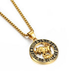 Astrological Zodiac Sign Pendant Necklace