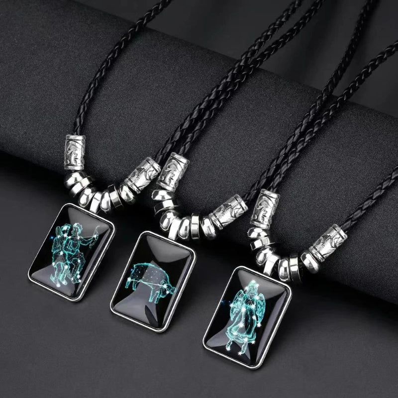 Men's Zodiac Sign Pendant Necklace