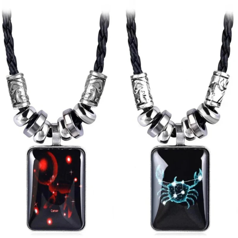 Men's Zodiac Sign Pendant Necklace