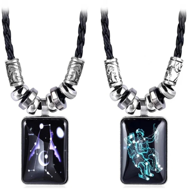 Men's Zodiac Sign Pendant Necklace