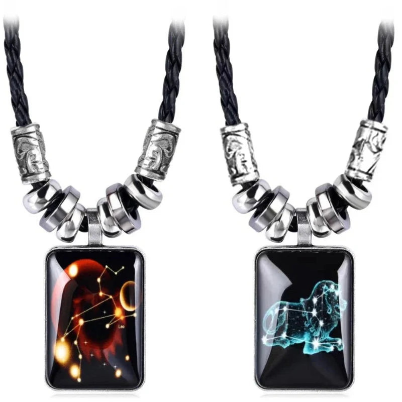 Men's Zodiac Sign Pendant Necklace