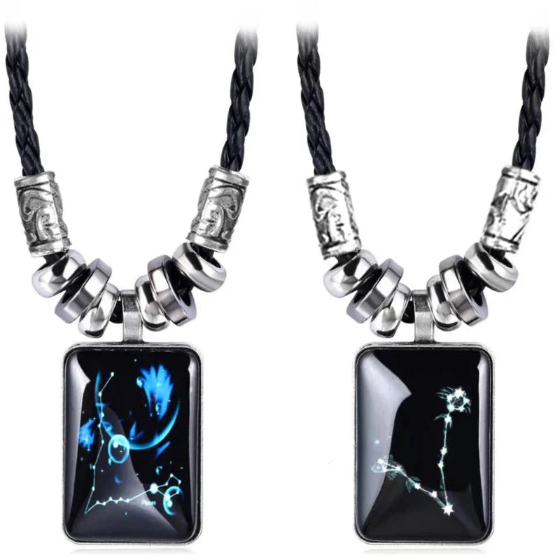 Men's Zodiac Sign Pendant Necklace