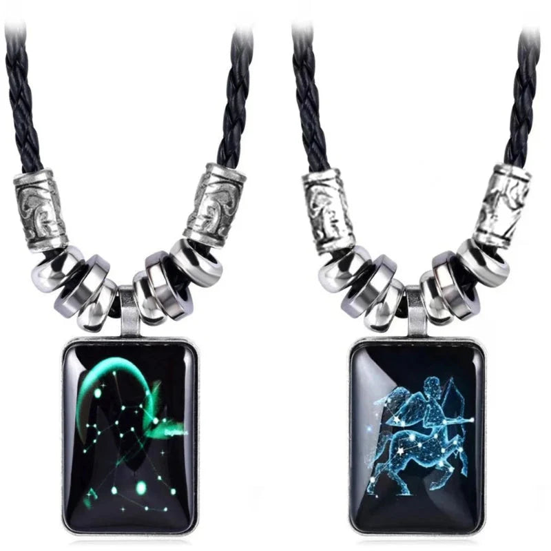 Men's Zodiac Sign Pendant Necklace