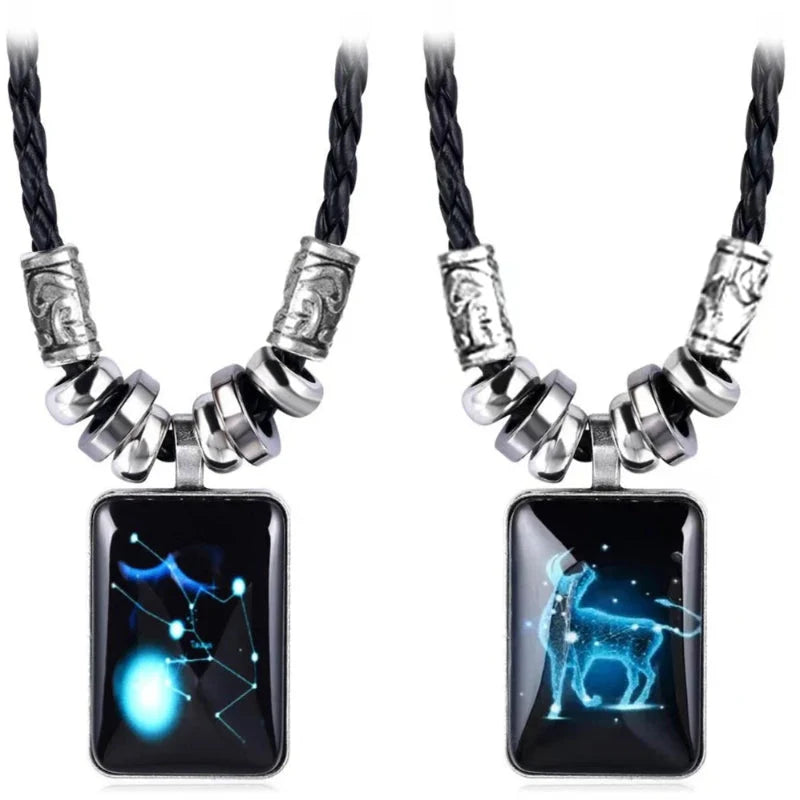 Men's Zodiac Sign Pendant Necklace