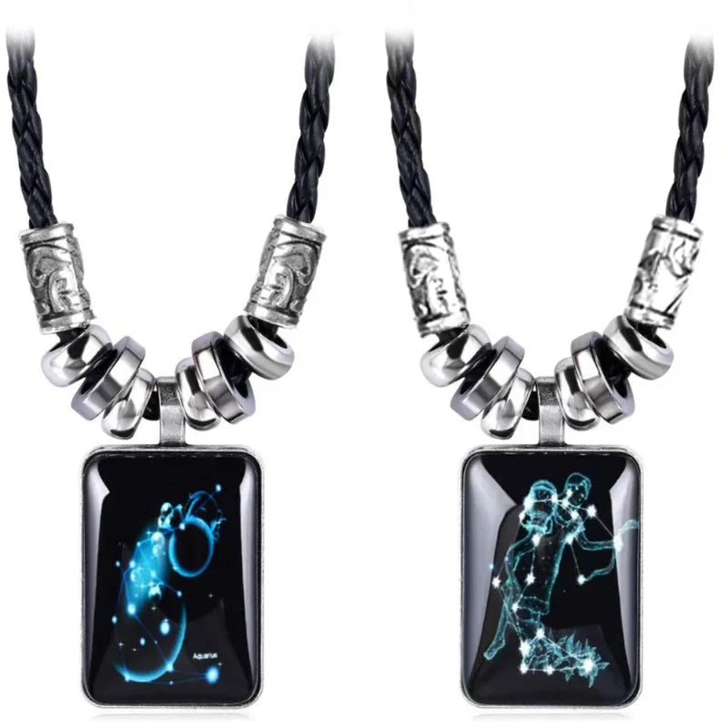 Men's Zodiac Sign Pendant Necklace